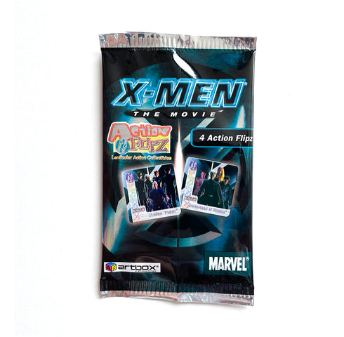 X-Men Movie Marvel Action Flipz Trading Cards Booster Pack Artbox 2000
